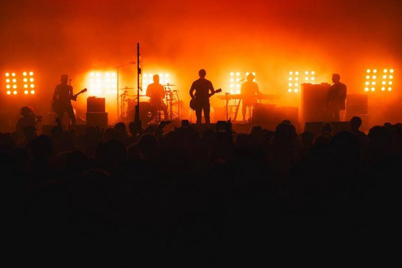 Interpol performing at Bonnaroo